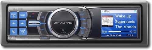 Front Standard. Alpine - 50W x 4 Apple® iPod™/Satellite/HD Radio-Ready Deck.