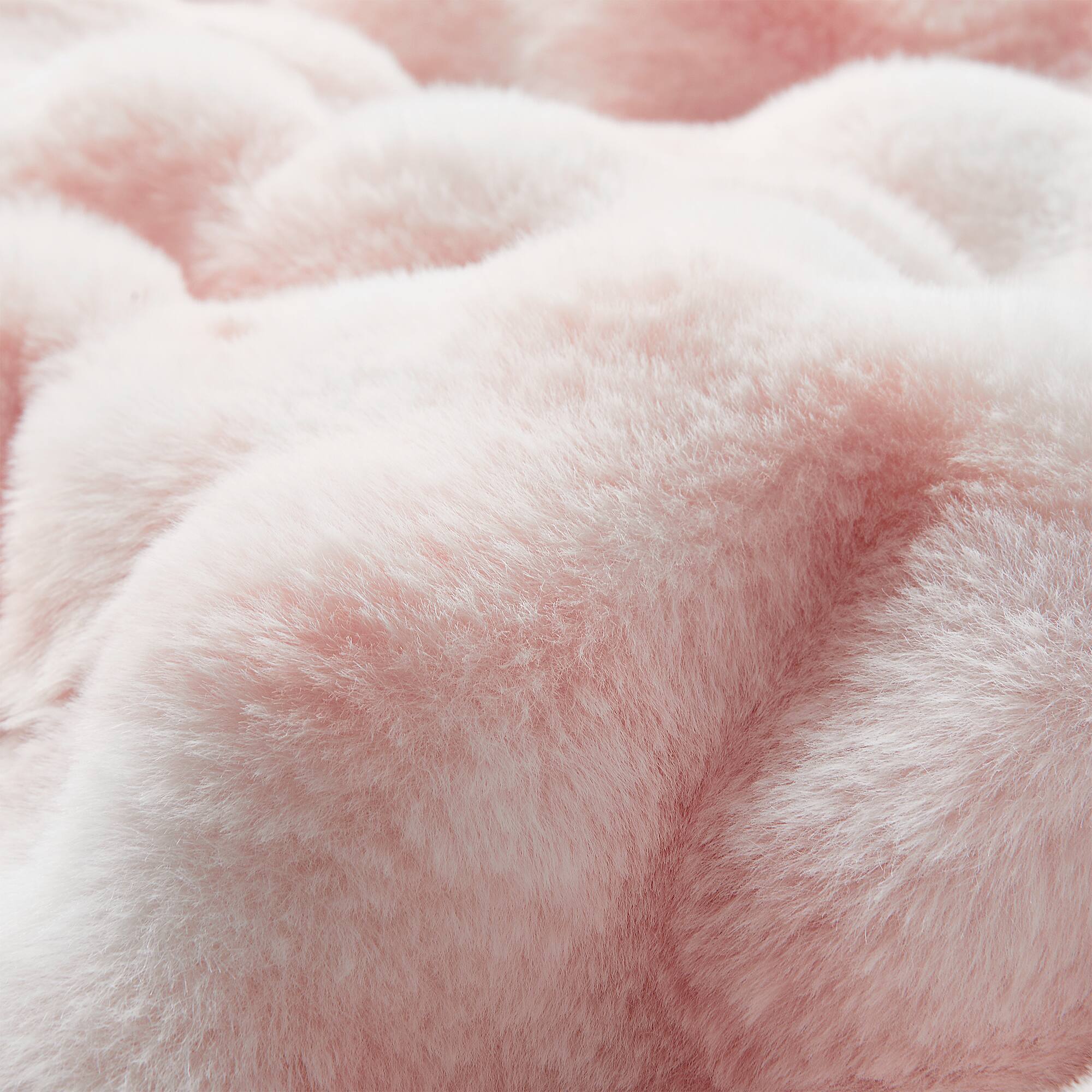 Alt View 1. Peace Nest - Peace Nest Ultra-Soft Faux Fur Comforter Set with Plush Tie-Dye & Reversible Sherpa, Pink, King - Pink.
