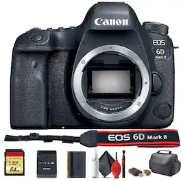 Canon - EOS 6D Mark II DSLR Camera (International Model) (1897C002) Starter Bundle (International Version)