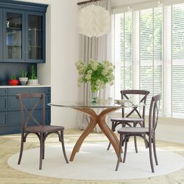 Emma + Oliver - X-Back Chair - Dark Driftwood