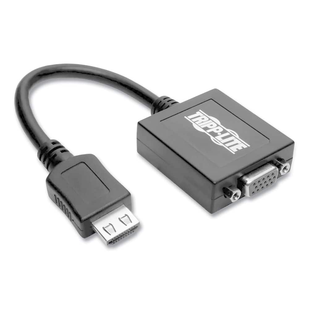 Tripp Lite - P131-06N 6 in. HDMI to VGA with Audio Converter Cable - Black