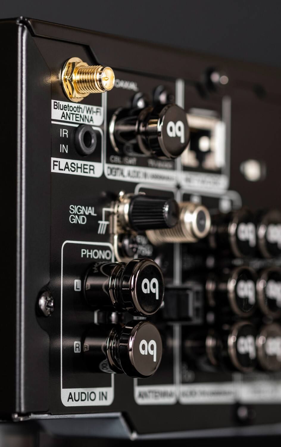 Bluetooth/WI-FI ANTENNA IR IN FLASHER SIGNAL GND PHONO L R AUDIO IN