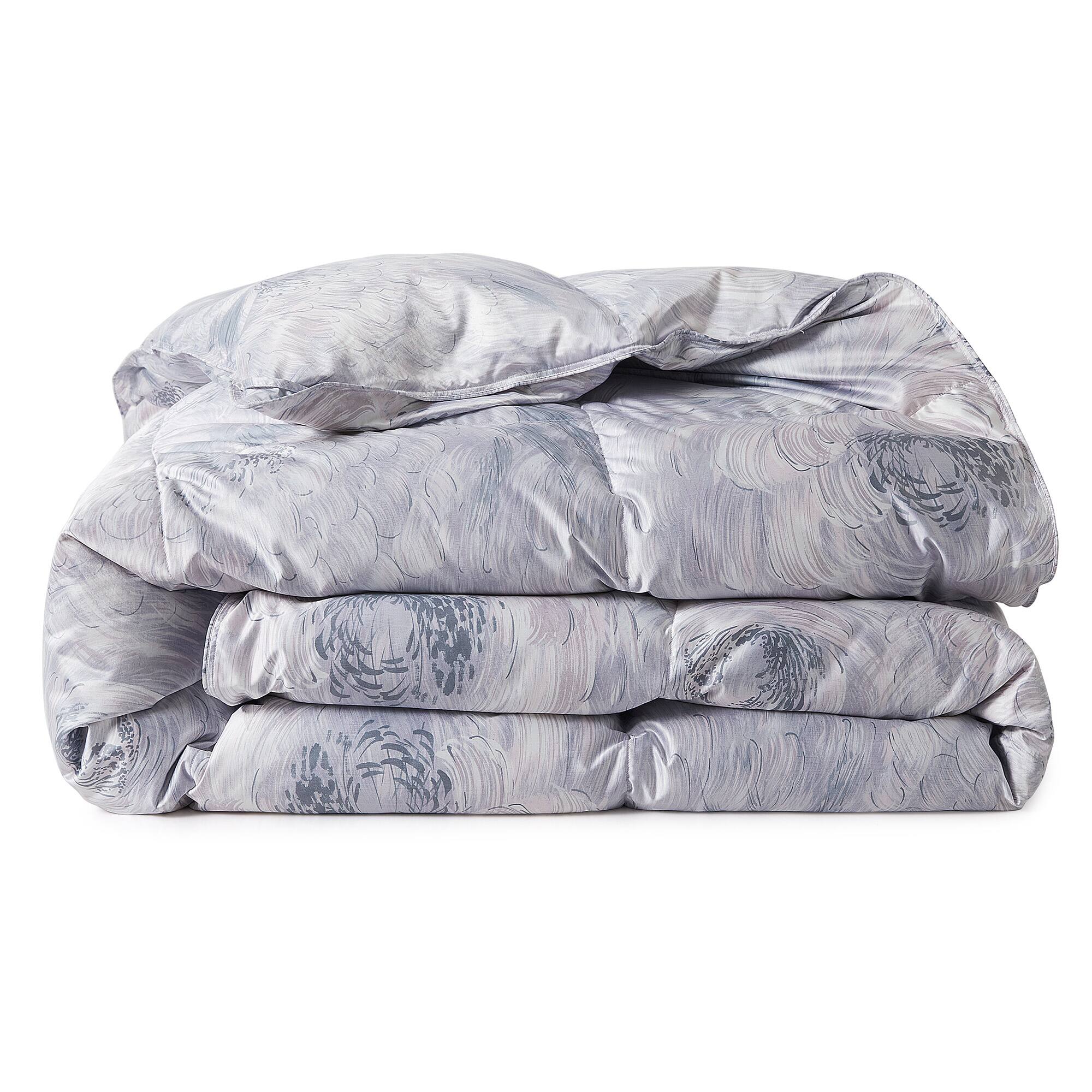 Alt View 3. Puredown - Puredown Luxurious Silk Cover 93% White Goose Down Comforter Duvet Insert, Cloud Whirl, Full/Queen - Cloud Whirl.