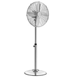 Loheer - 16-Inch High Velocity Pedestal Fan 1450 CFM Industrial Standing Floor Fan with Adjustable Height and Metal Base