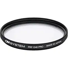 OM System - PRF-D46 PRO 46mm Clear Protection Filter, Multi-Coated Optical Glass, Aluminum Ring