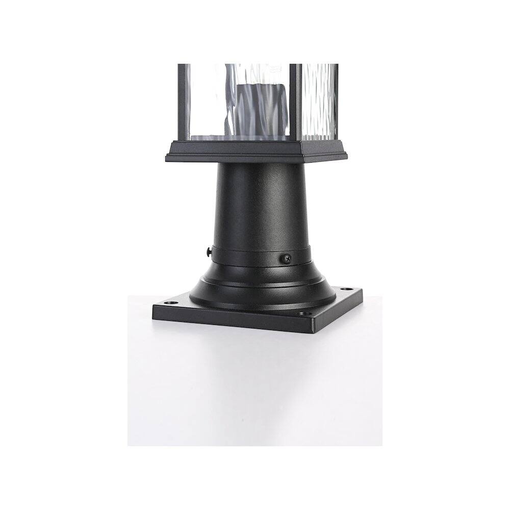 Alt View 1. Elegant Lighting - Mascher 7 inch Outdoor Pendant in Black - Black.