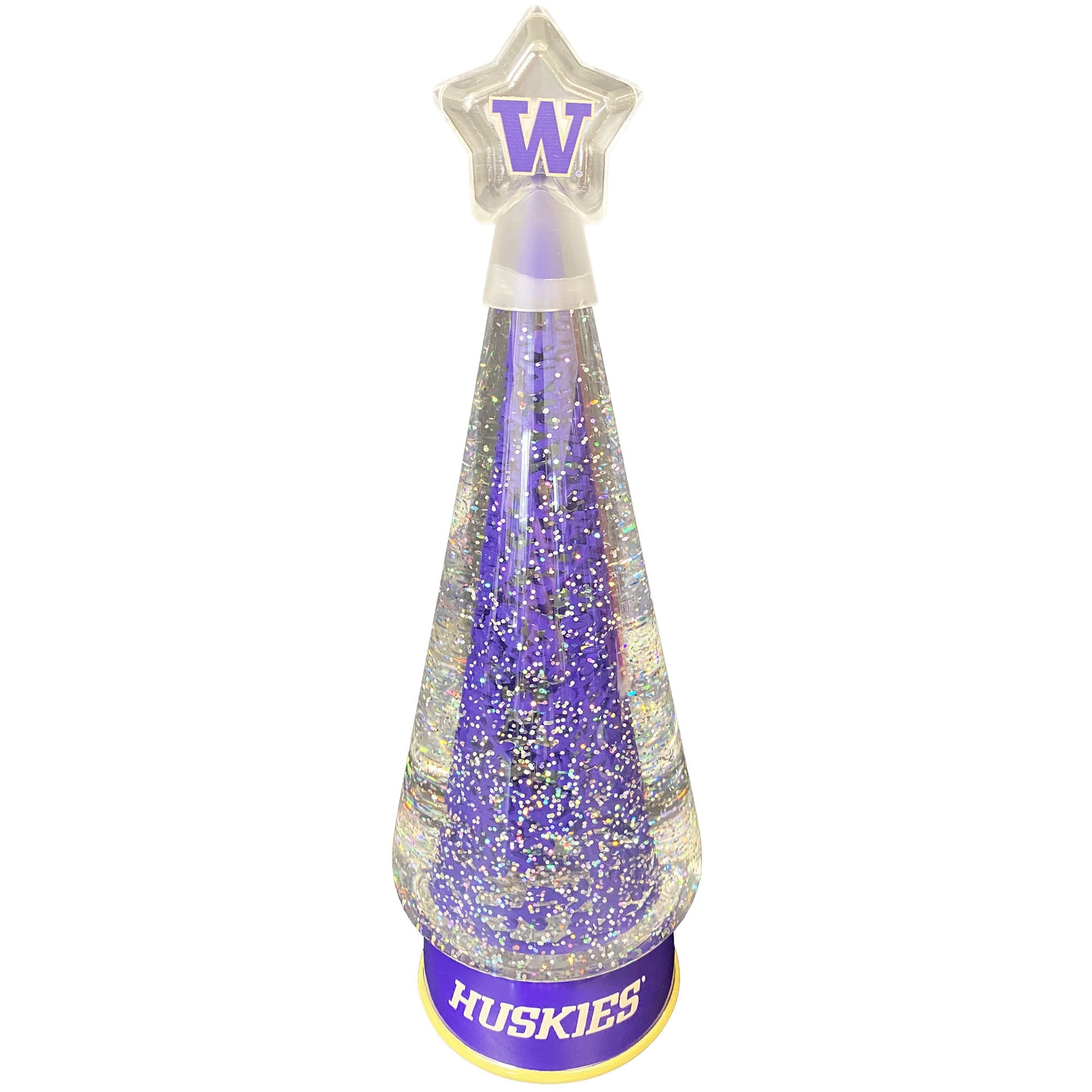 Santa's Workshop - Washington Huskies 12" Tree Globe - Purple