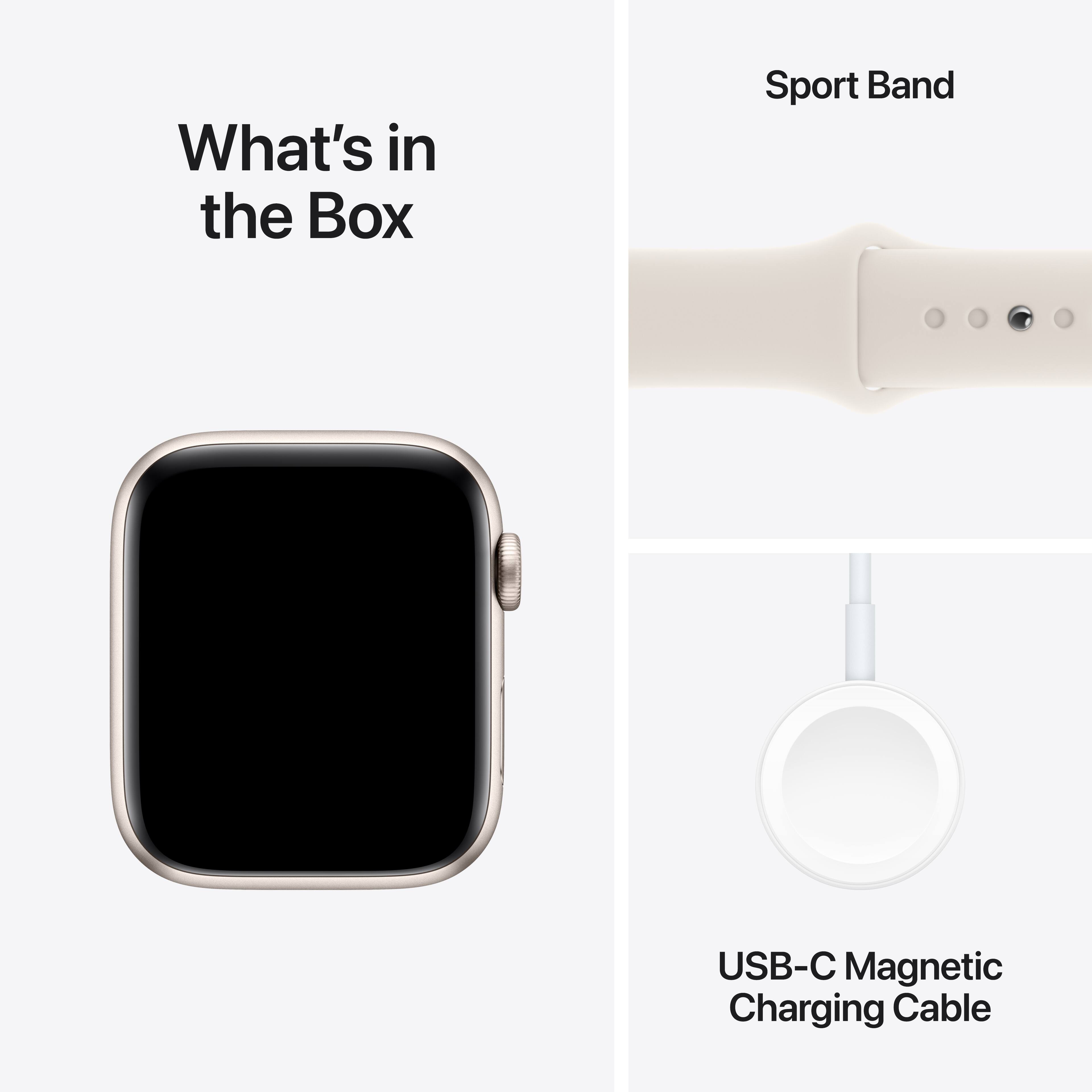 What's in the Box: Sport Band, USB-C Magnetic Charging Cable