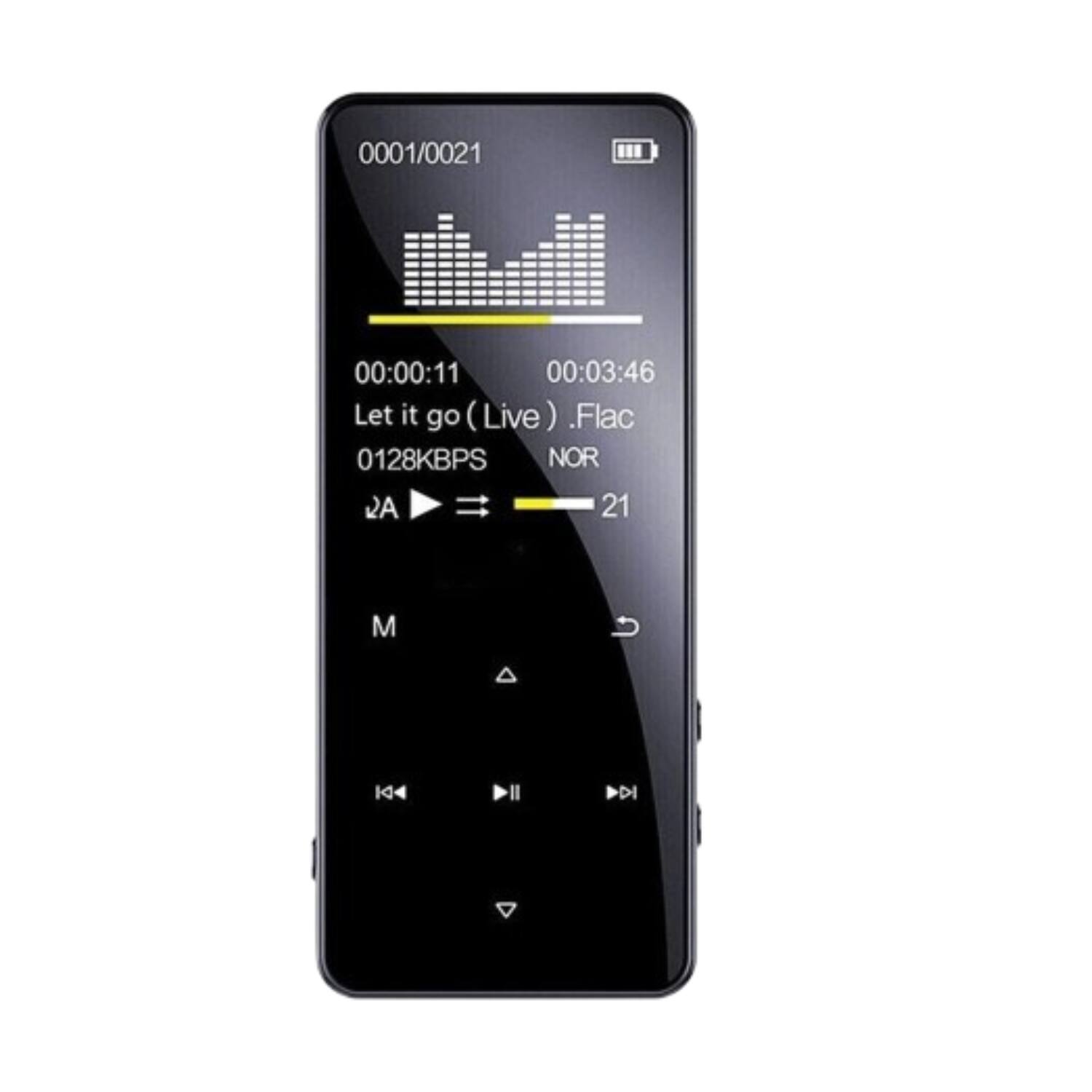 Stock Preferred - MP4/MP3 Player with Bluetooth 5.0 128GB Support FM Radio Recorder & Sport Features - Black