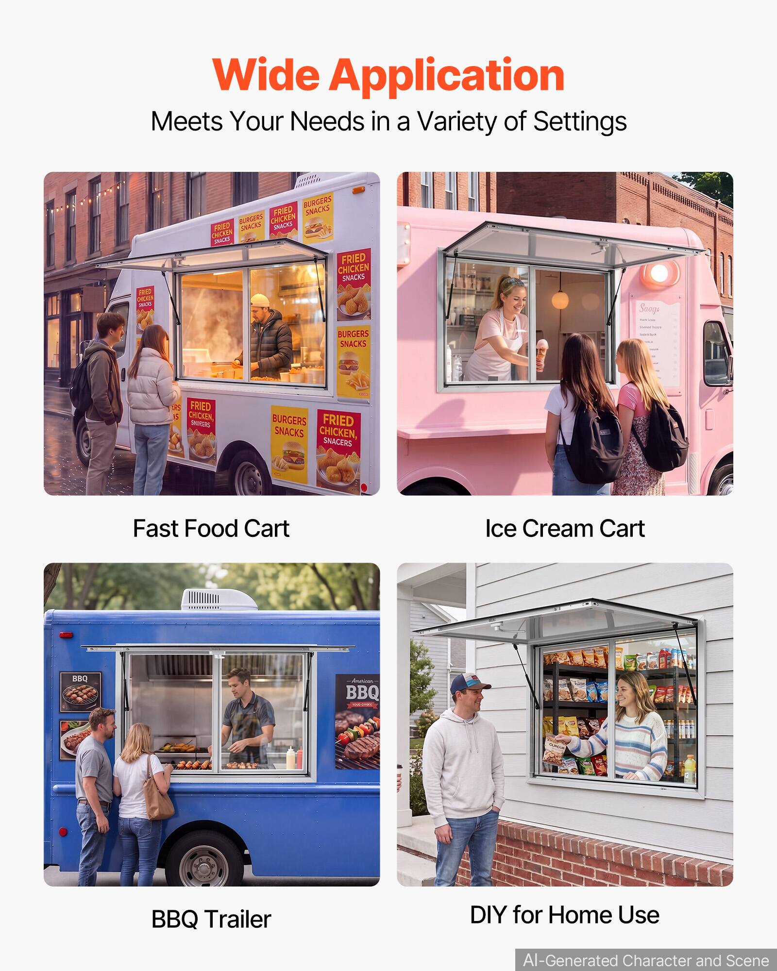 Wide Application Meets Your Needs in a Variety of Settings

a. BURGERS FRIED SNACKS SRGEET CHICKEN AED NECK SAACKE CHICKIA SNES FRIED CHICKEN SNACKS Sooge BURGERS SNACKS BS FRIED 6 CRICKEN SADCINE BURGERS FRIED SNACKS CHICKEN, SNACERS

Fast Food Cart Ice Cream Cart | 380 ds BBQ BBQ Trailer DIY for Home Use

AI-Generated Character and Scene