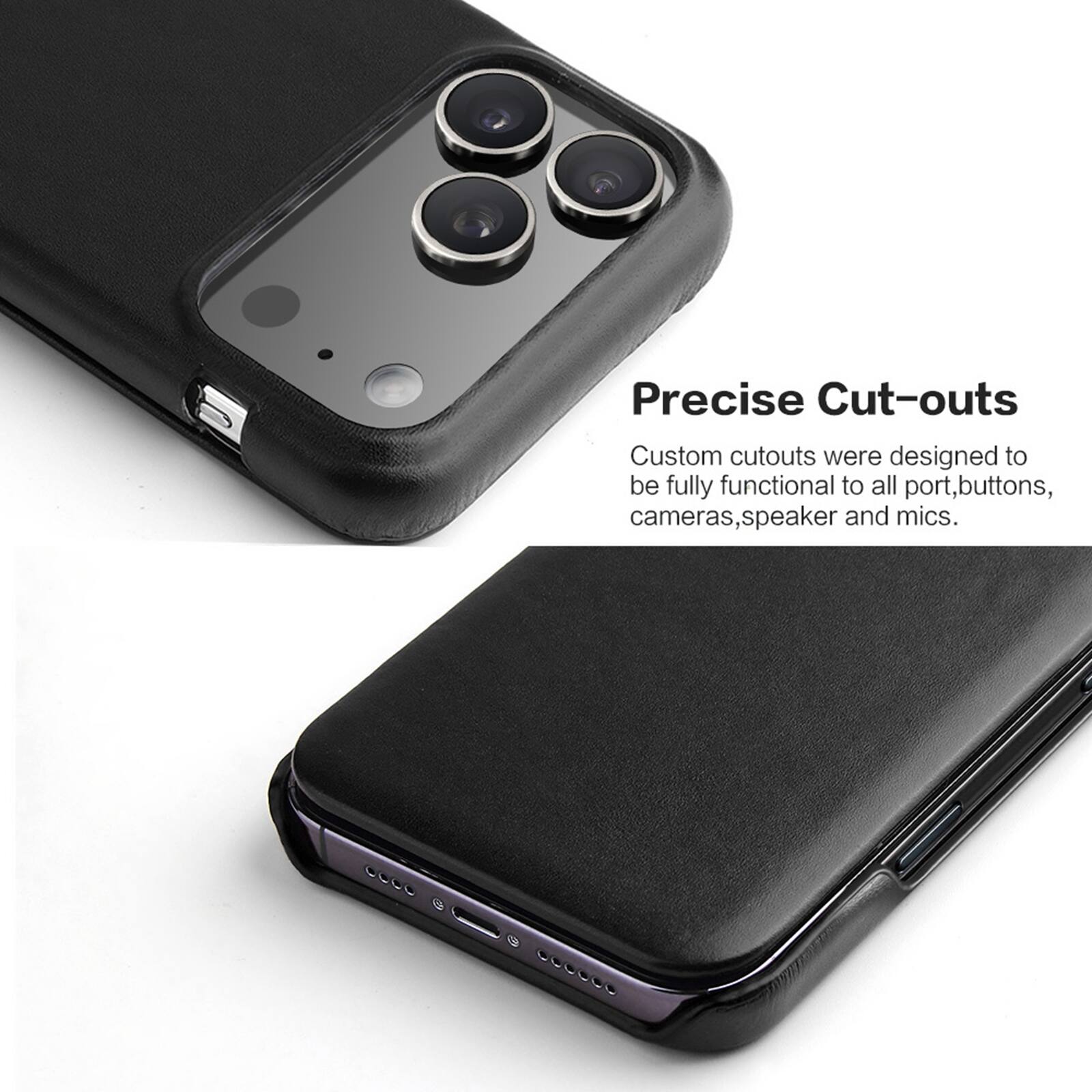 Precise Cut-outs

Custom cutouts were designed to be fully functional to all port, buttons, cameras, speaker and mics.