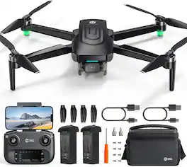 Holy Stone - HS175G 4K EIS GPS Camera Drone with Auto Return and 60-Minute Flight - Green