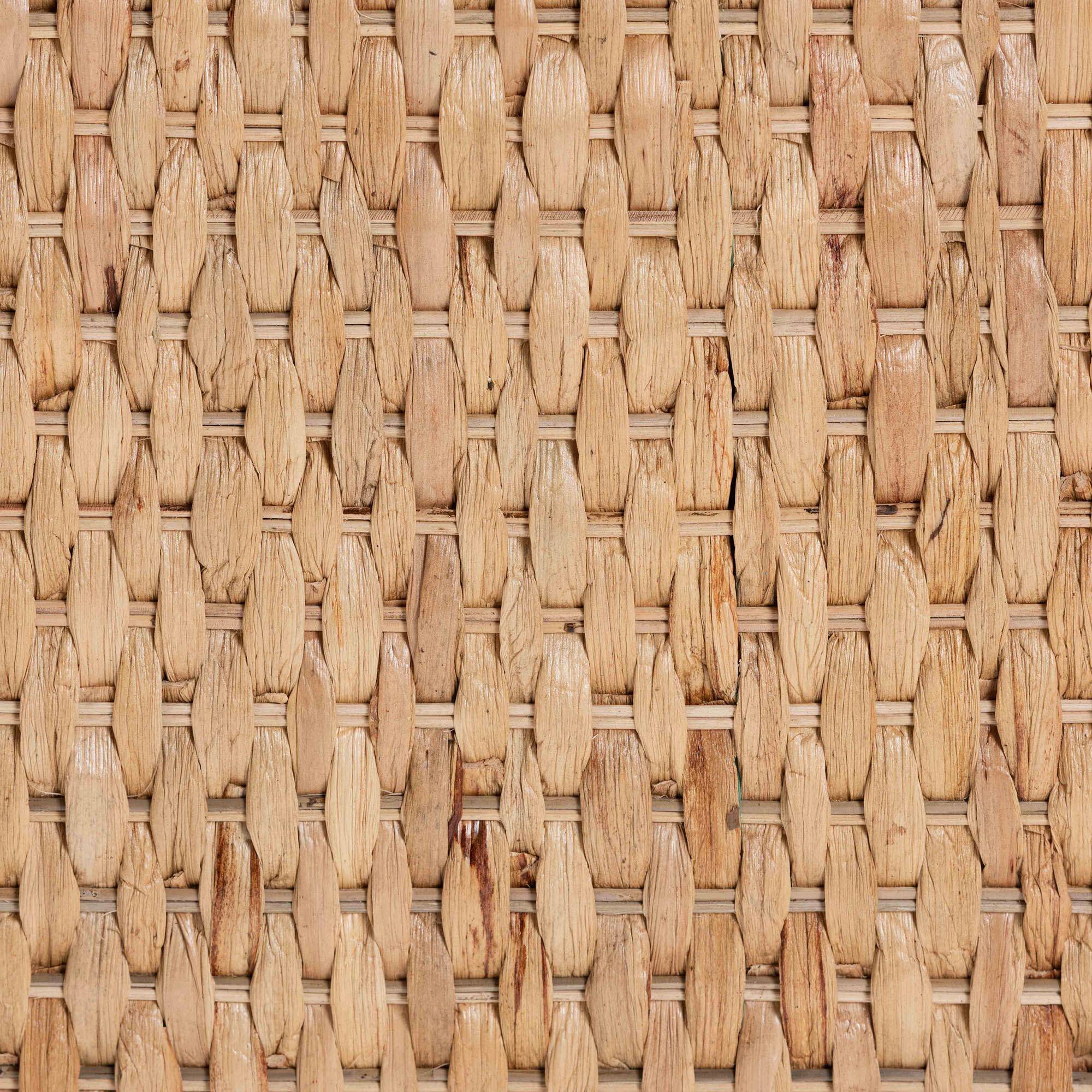 Alt View 1. bali & pari - Agave Woven Seagrass Bench with Removable Cushion - Natural Brown.