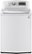 Front. LG - TurboWash 5.0 Cu. Ft. 12-Cycle High-Efficiency Top-Loading Washer - White.
