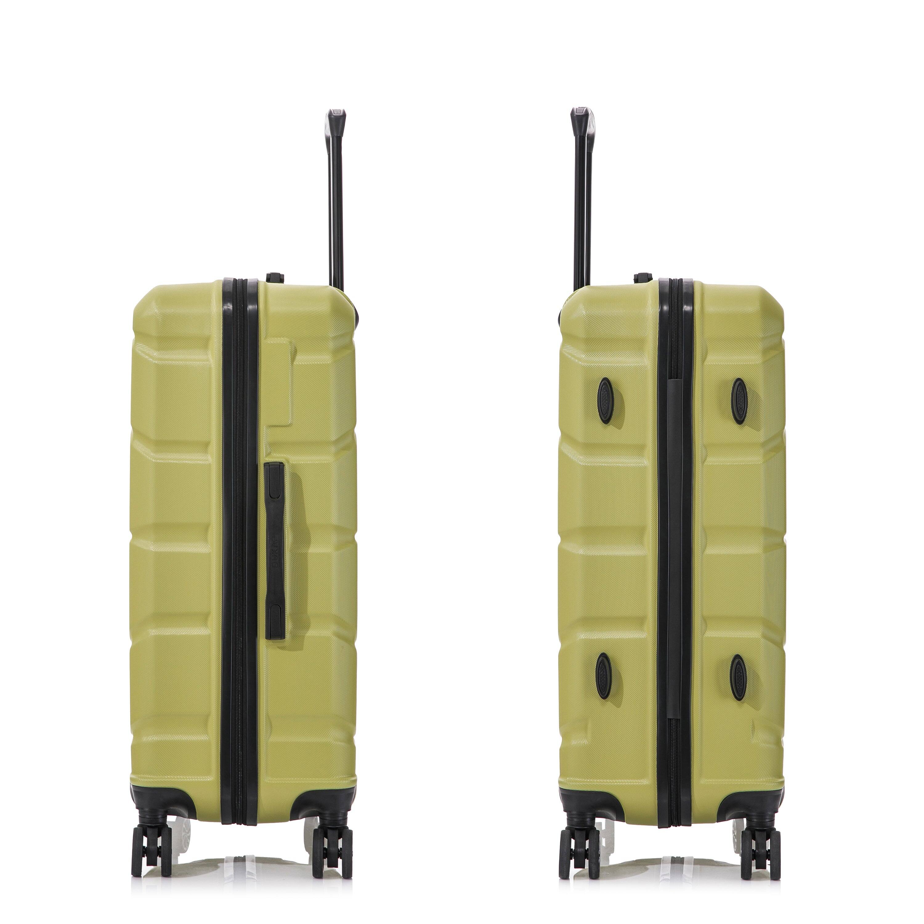 Alt View 2. DUKAP - Sense Lightweight Hardside Spinner 3 Piece Luggage Set  20"/24"/28" - GREEN.