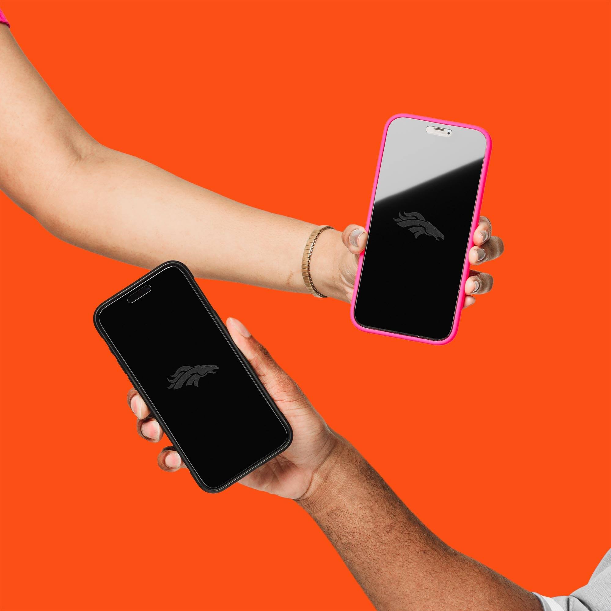 Alt View 3. Screen Skinz - iPhone Privacy Glass Screen Protector - 14 Pro Max - Multicolor.