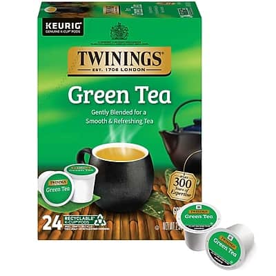 Twinings - Green Tea, Keurig K-Cup Pods, 24/Box