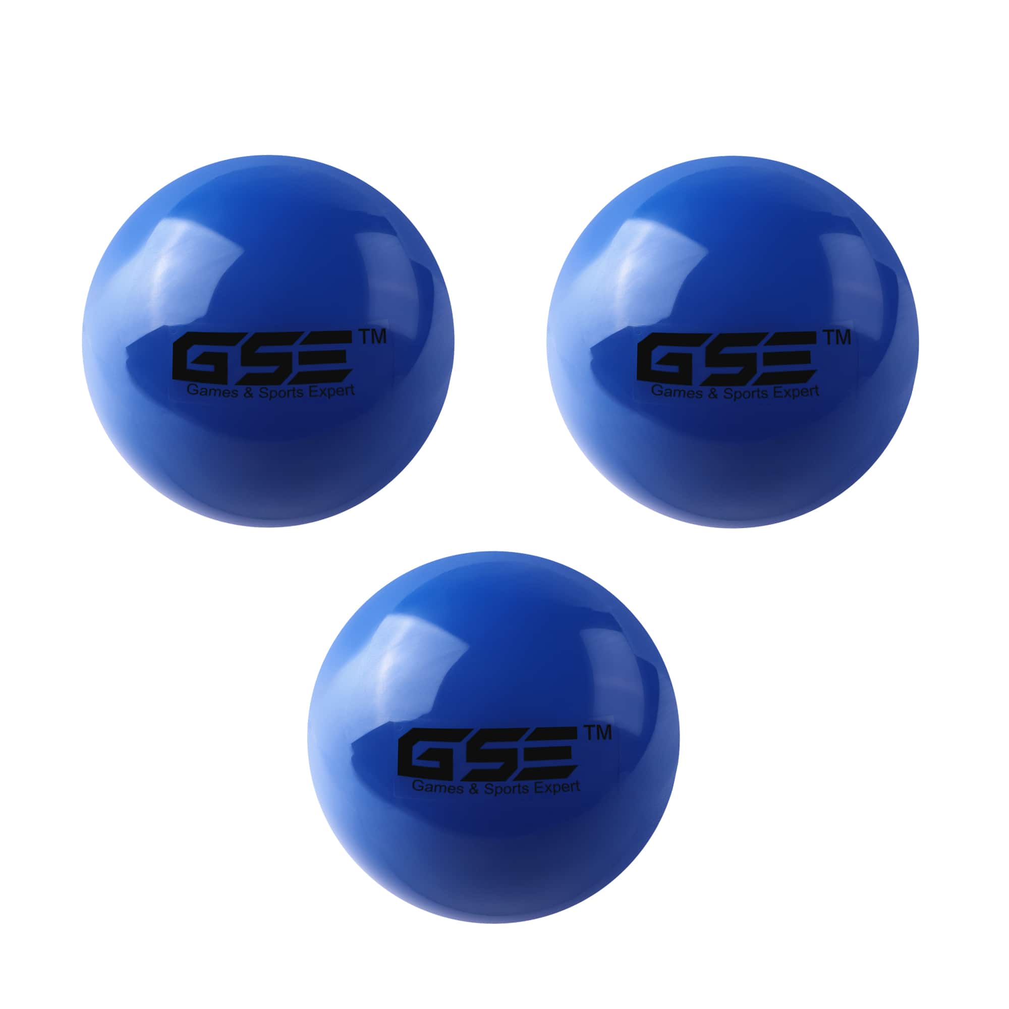 GSE Games & Sports Expert - 3-Pack 3" Weighted Baseballs,Weighted Softballs,Training Baseballs for All Skill Levels.(/18oz) - BLUE