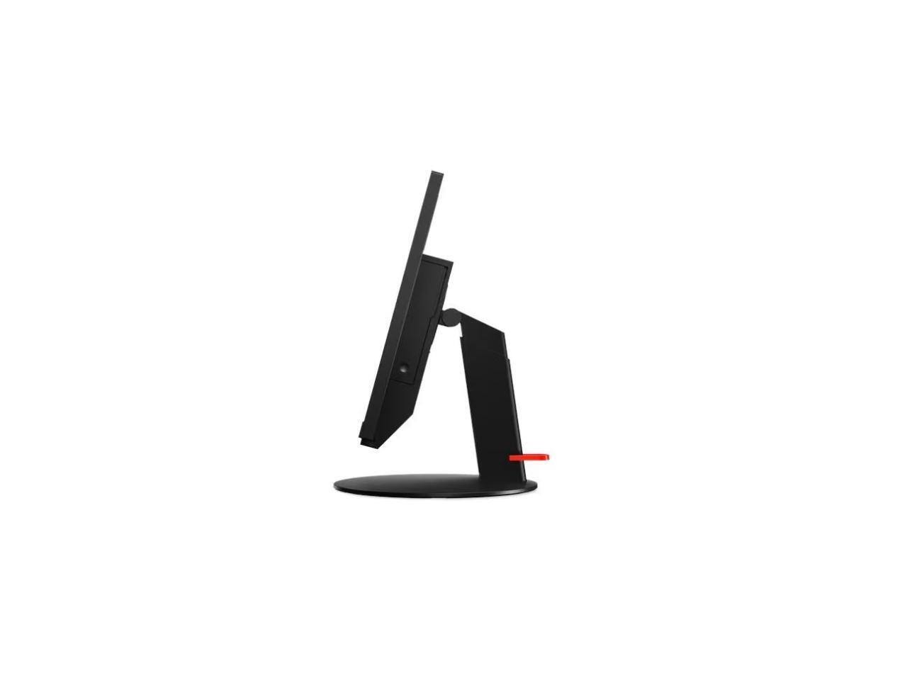 Back. Lenovo - Lenovo ThinkCentre Tiny-In-One 27" WQHD Monitor - 6ms, HDMI, DisplayPort, Webcam (11JHRAR1UZ) - black.