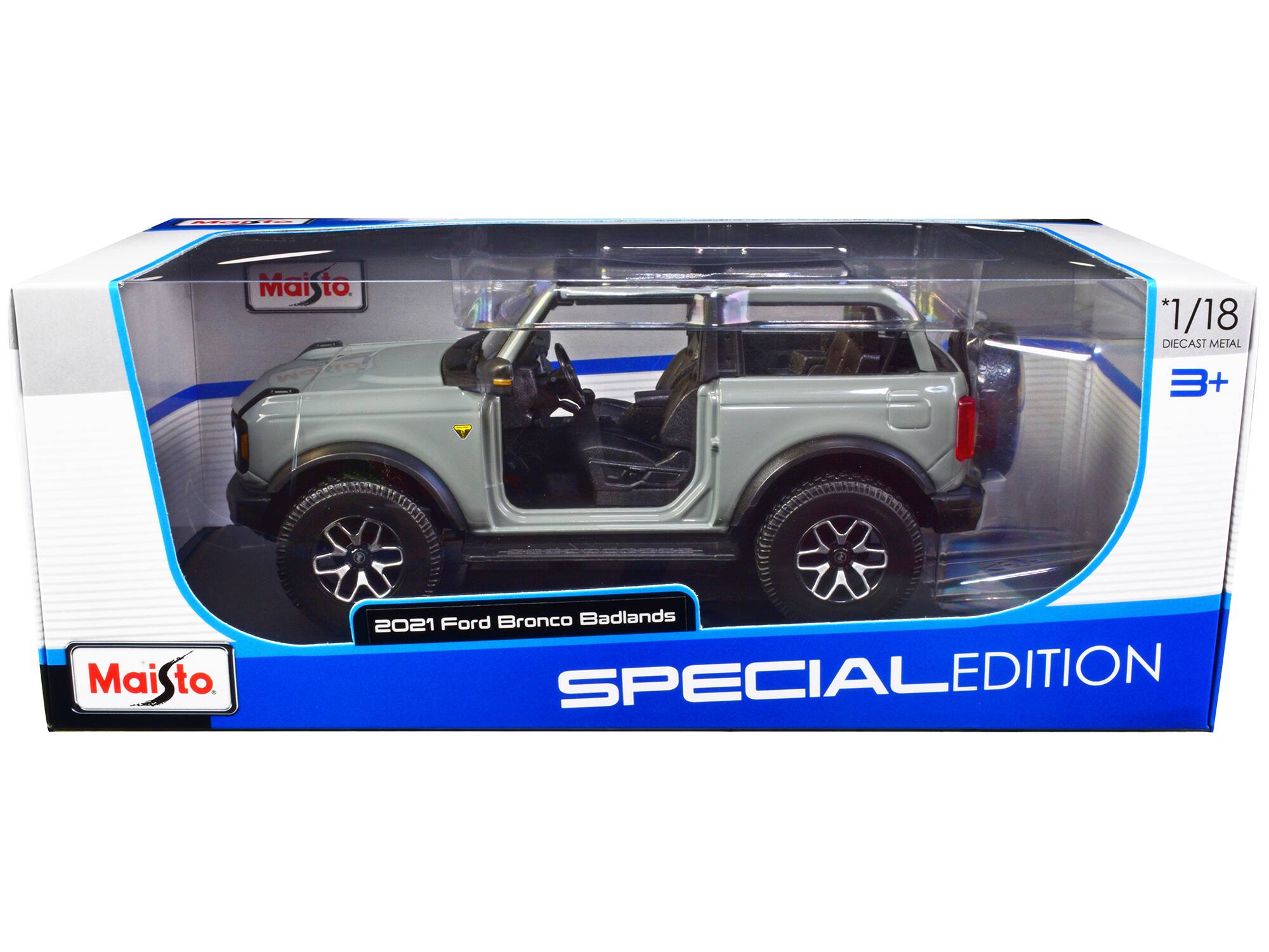 Maito to '1/18 DIECAST METAL 3+ Maisto to 2021 Ford Bronco Badlands SPECIAL EDITION