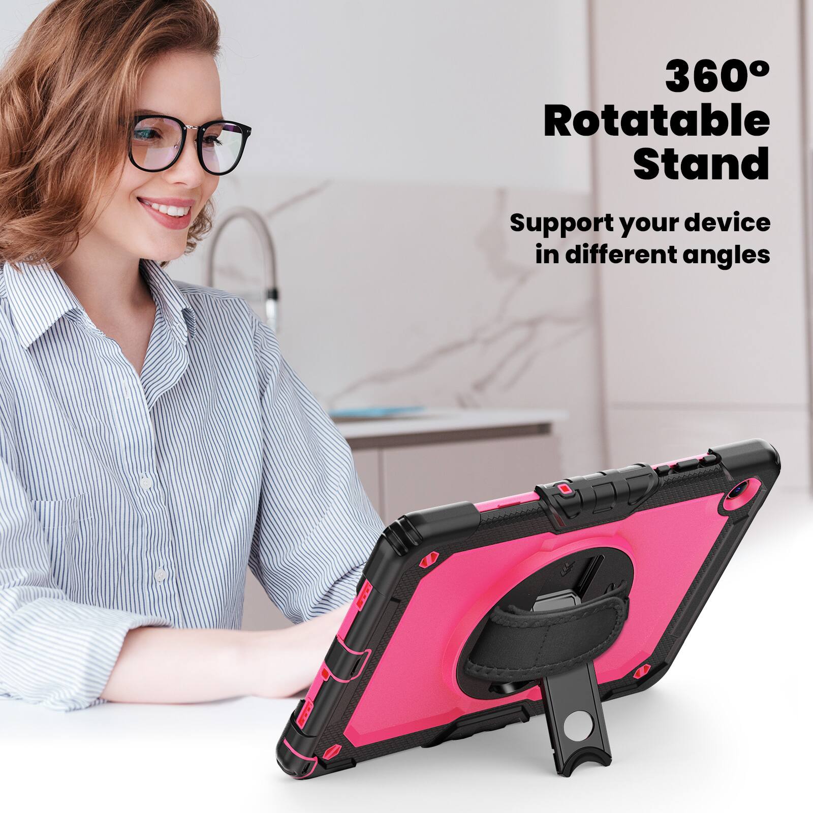 360° Rotatable Stand  
Support your device in different angles