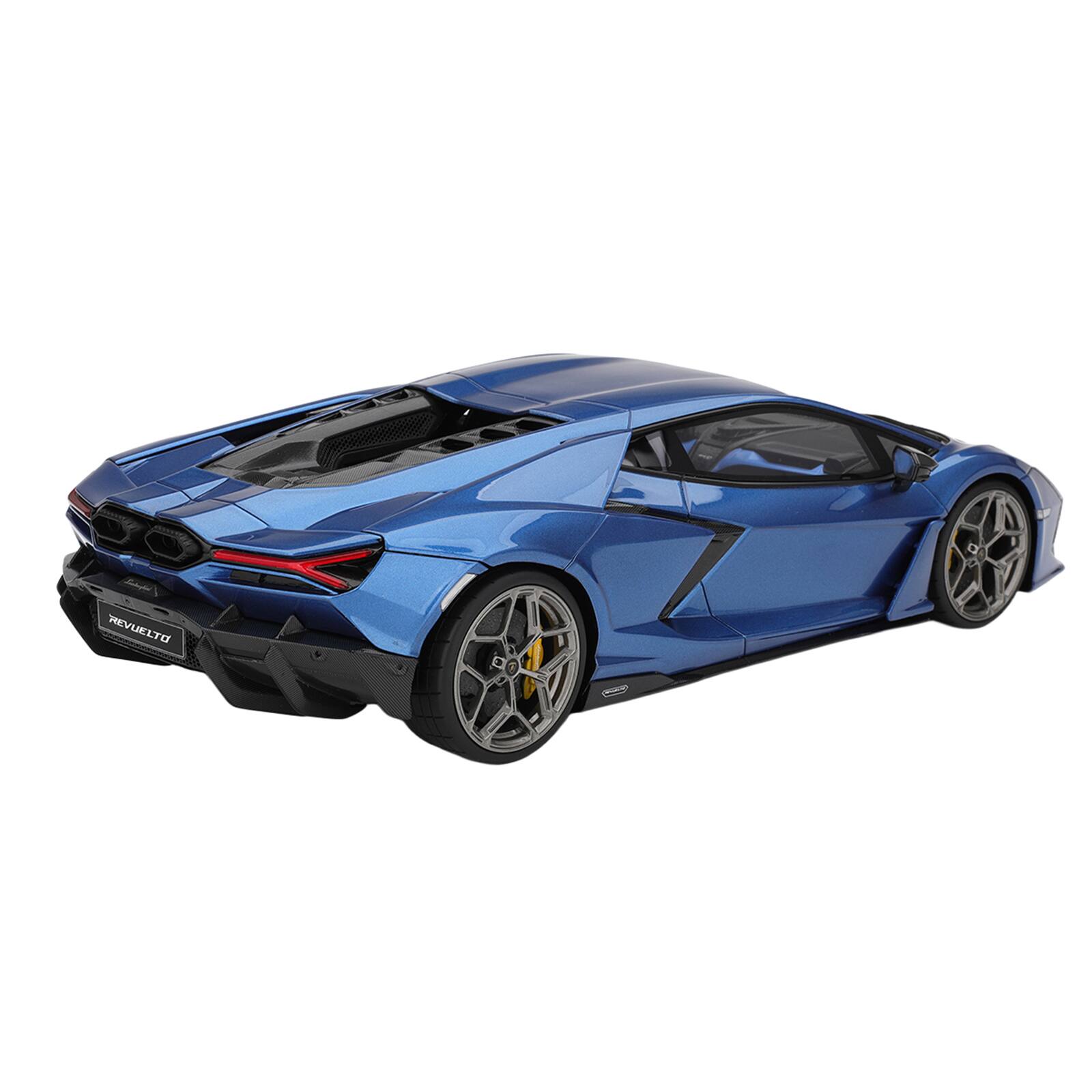 Alt View 4. Top Speed - Lamborghini Revuelto Blu Eleos Blue Metallic 1/18 Model Car by Top Speed.