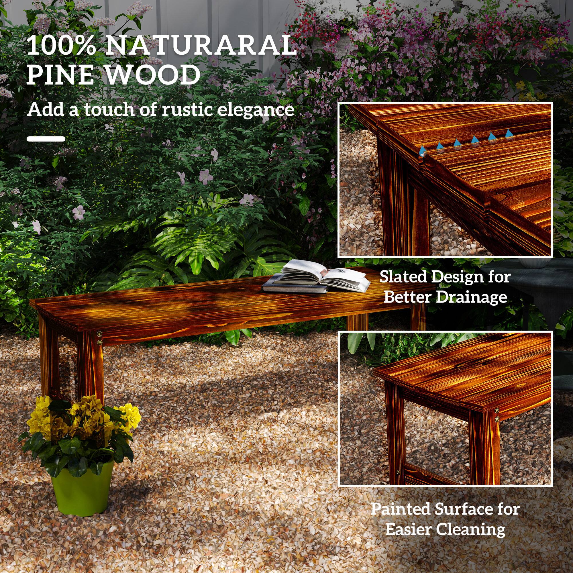 100% NATURAL PINE WOOD
Add a touch of rustic elegance
Slated Design for Better Drainage
Painted Surface for Easier Cleaning