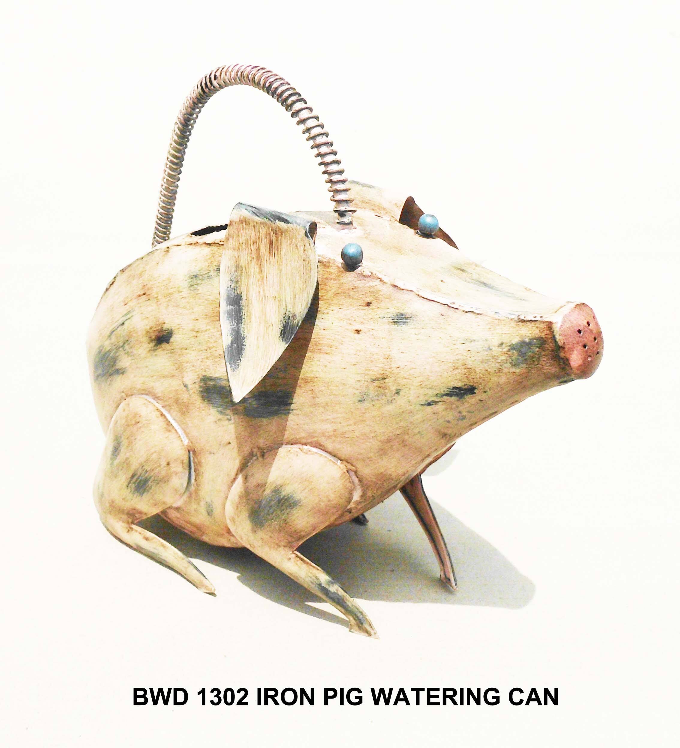 Dart - Iron Pig Watering Can - Brown