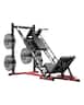 VEVOR - Leg Press Hack Squat Machine, Adjustable Leg Press Combo with Linear Bearing and Weight Storage, Lower Body Special - Black