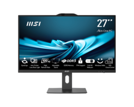 MSI - PRO AP272P All-in-One 27" FHD Desktop - Intel Core i5-14400 - 16GB RAM - 1TB SSD - Windows 11 Pro - Black