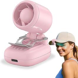 Loheer - Portable Clip On Fan Battery Powered Personal Mini Hat Fan for Hiking Camping Travel