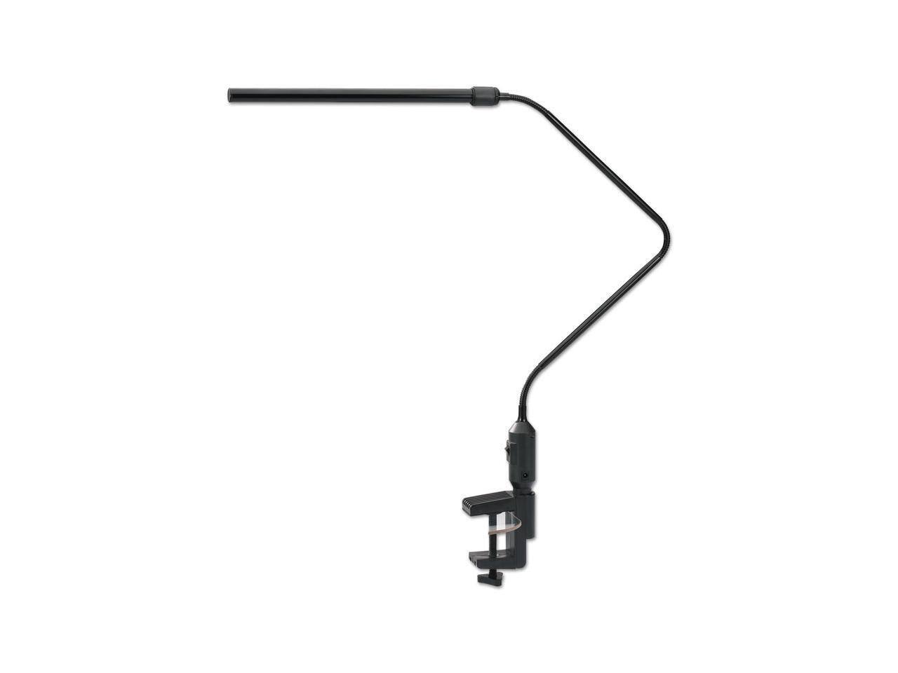 Alt View 4. Alera - Alera LED Desk Lamp With Interchangeable Base/Clamp 5.13"wx21.75"dx21.75"h Blk.