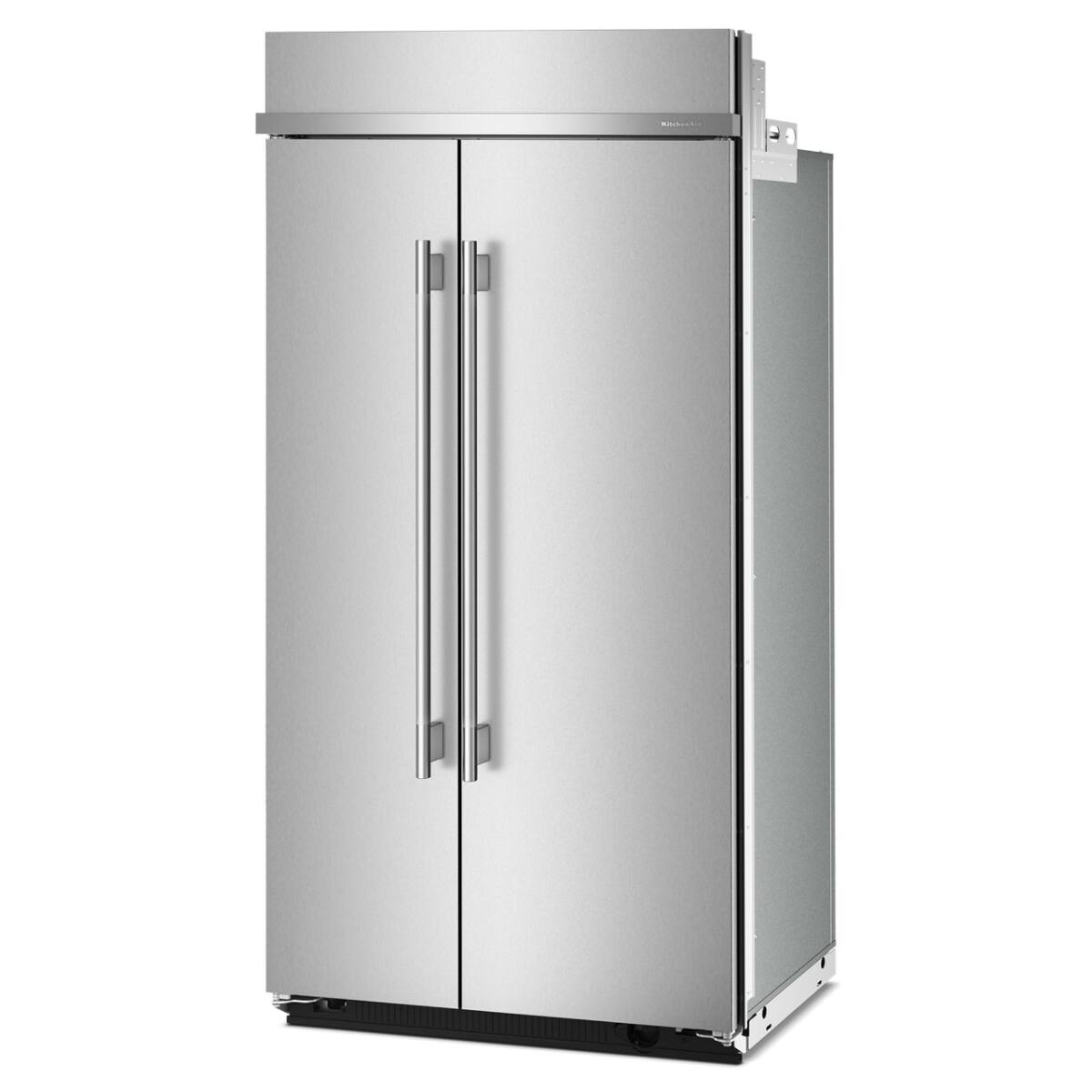 Alt View 6. KitchenAid - 25.5 Cu. Ft. Built-In Side-by-Side Refrigerator with Platinum Interior - Stainless Steel with PrintShield Finish.