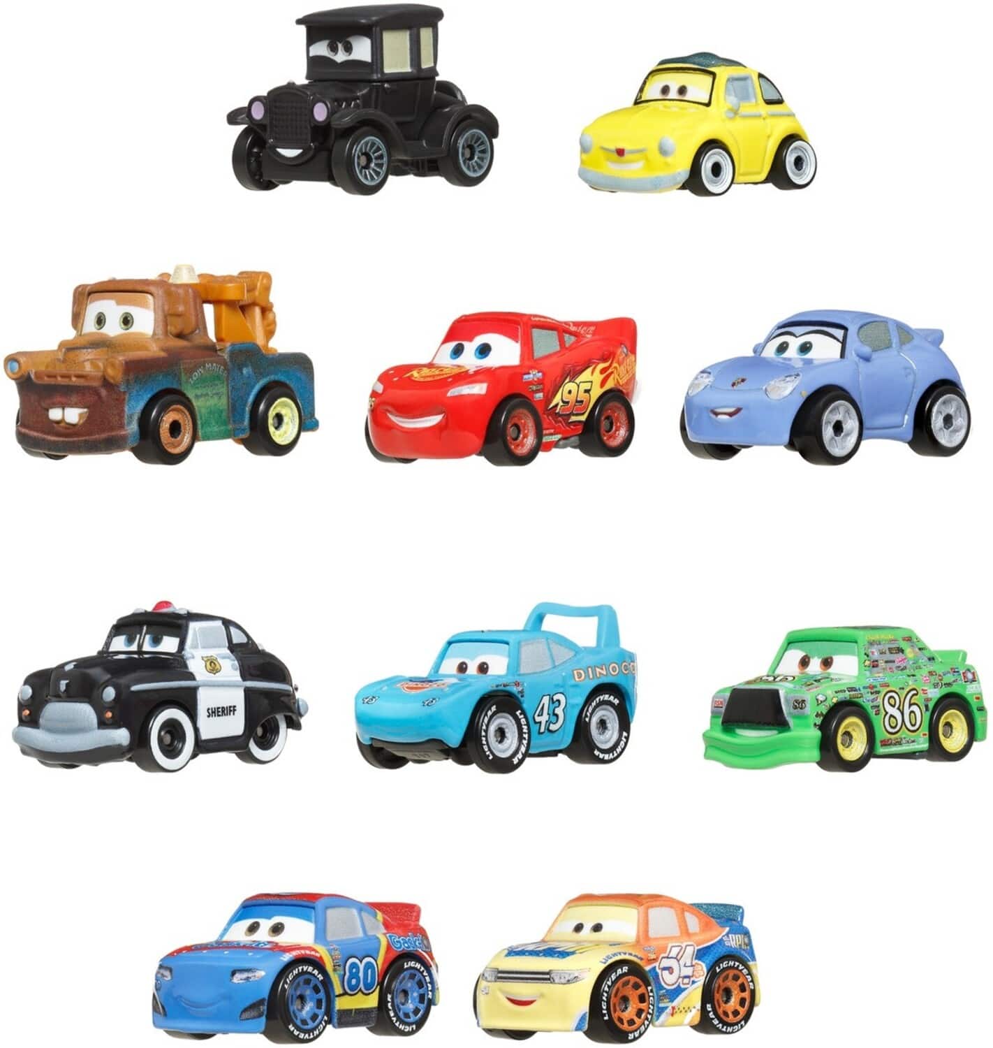 Mattel Disney Pixar Cars Variety 10 pack COLLECTIBLES Multicolor