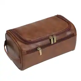 Kitcheniva - PU Leather Makeup & Toiletry Organizer Bag - Brown