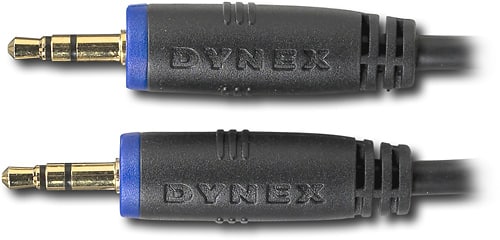 Dynex™ - 6' 3.5mm Stereo Extension Cable - Black-Front_Standard