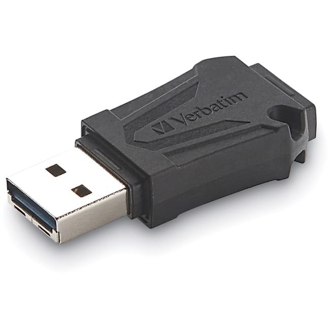 Verbatim - 64GB ToughMAX USB Flash Drive - 64 GB - USB 2.0 - Lifetime Warranty - 1 Each - Black
