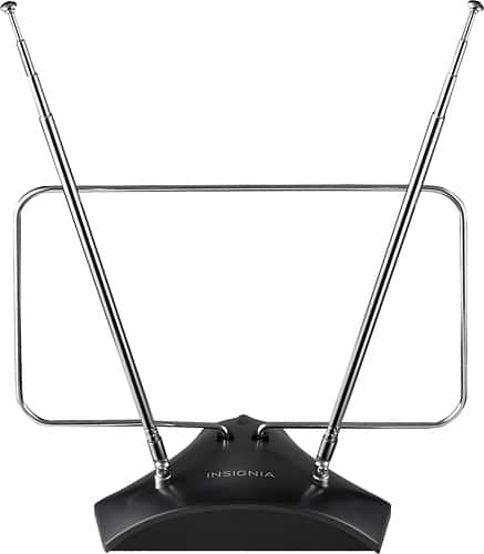 Insignia™ - Indoor HDTV Antenna - Black - Larger Front