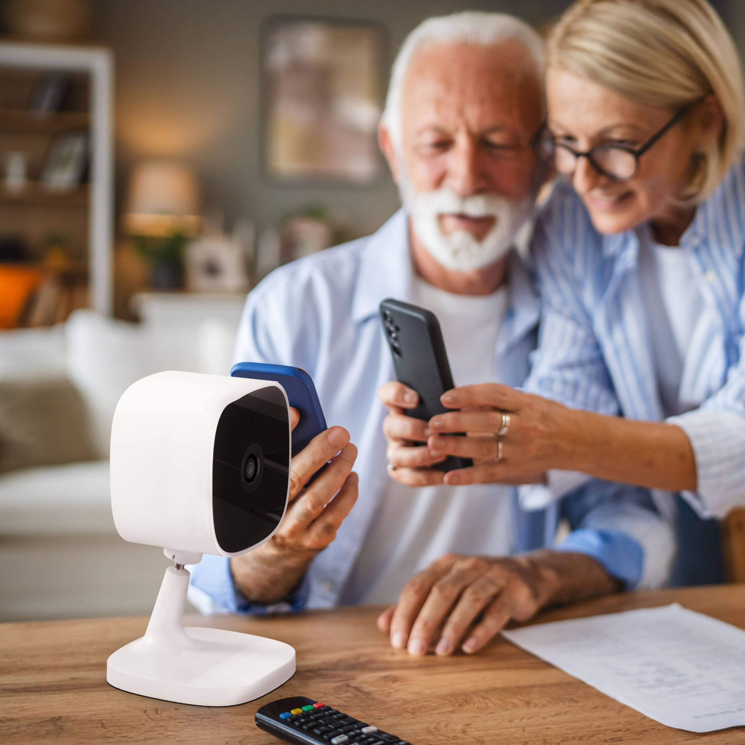 Alt View 22. Swann - Swann EVO 2K HD Indoor Wi-Fi Security Camera: Plug-in, motion detection, night vision, 2-way talk, local/cloud storage - White.