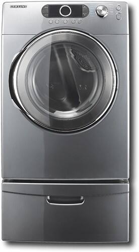 Front Standard. Samsung - 7.3 Cu. Ft. 9-Cycle Electric Dryer - Gray.