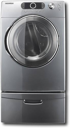 Front Standard. Samsung - 7.3 Cu. Ft. 9-Cycle Gas Dryer - Gray.