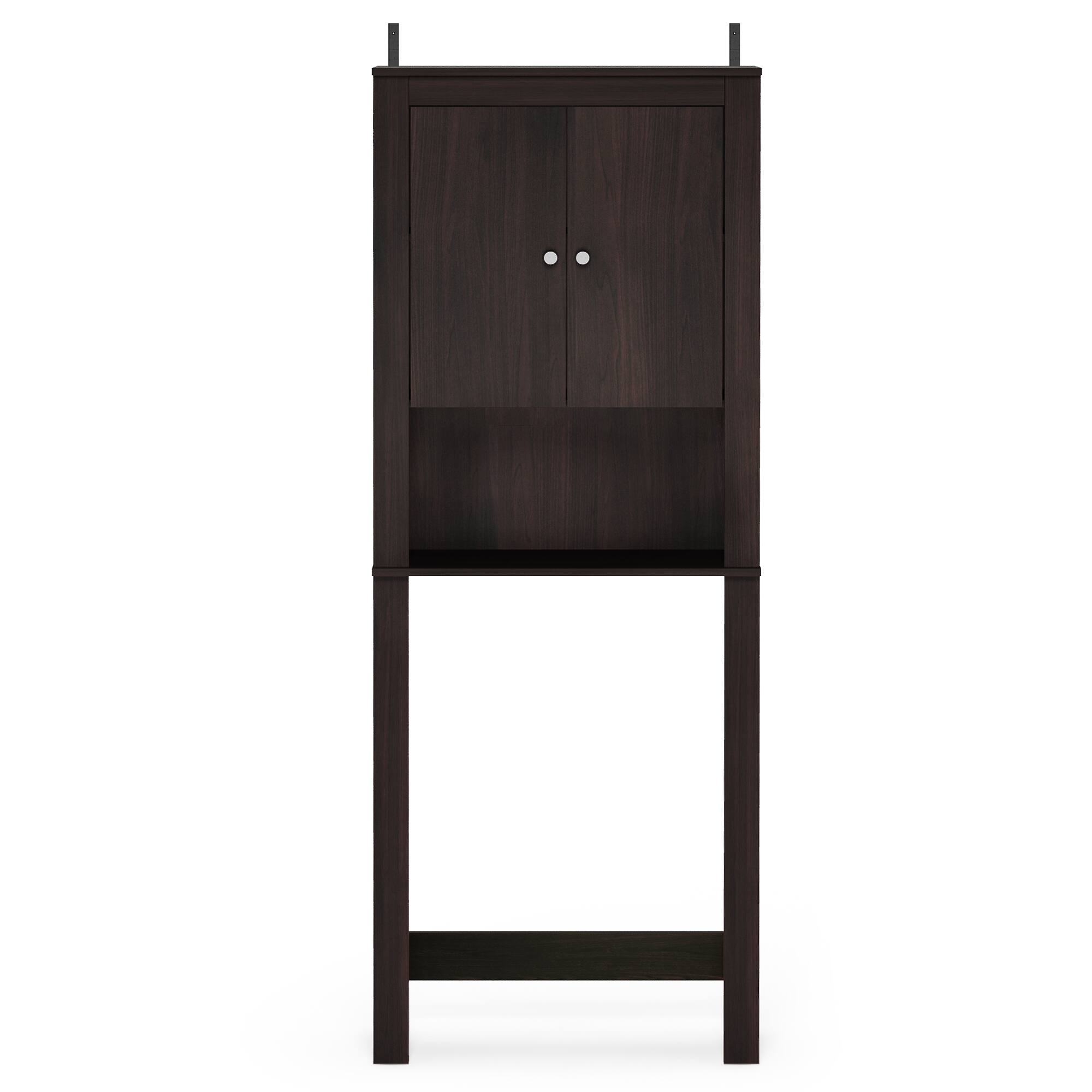 Alt View 2. Furinno - Indo Double Door Bath Cabinet - Espresso.