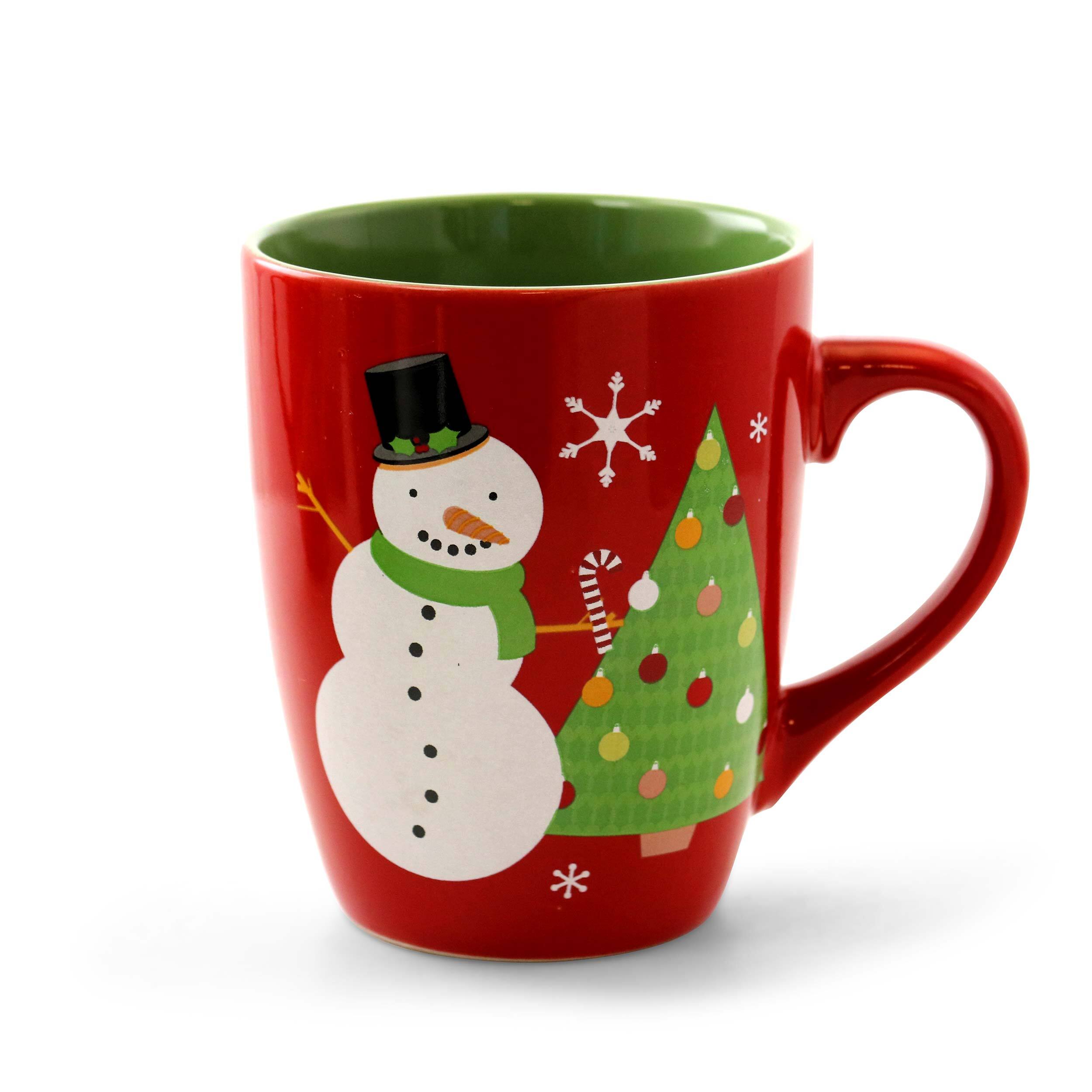Alt View 7. Gibson - Gibson Home Santa Smile 4 Piece 15 Ounce Stoneware Mugs in Assorted Designs - Assorted.
