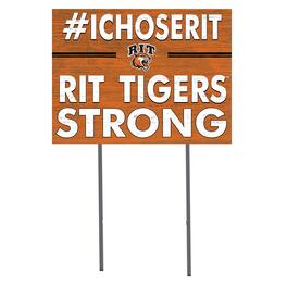 Jardine - Rochester Institute of Technology Tigers 18'' x 24'' I Chose Lawn Sign - Orange