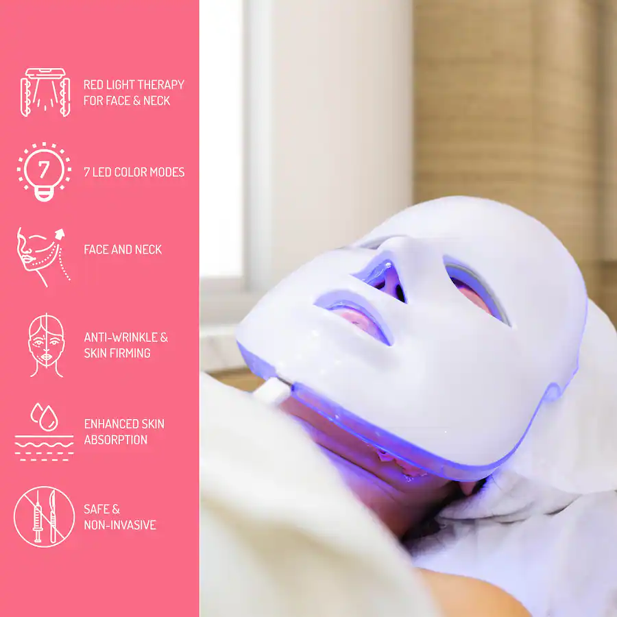 Pursonic 7 in 1 LED Light Therapy Face Mask – Advanced Skincare at Home ...
