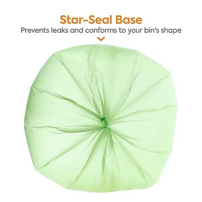 Star-Seal Base  
Prevents leaks and conforms to your bin's shape