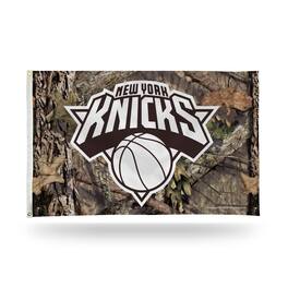 Rico Industries - New York Knicks Bold Mossy Oak Camo Design 3x5 Indoor/Outdoor Banner Flag - Multi