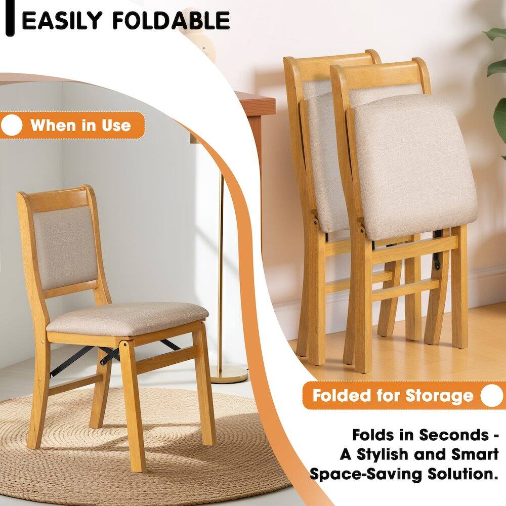 EASILY FOLDABLE

When in Use

Folded for Storage

Folds in Seconds - A Stylish and Smart Space-Saving Solution.