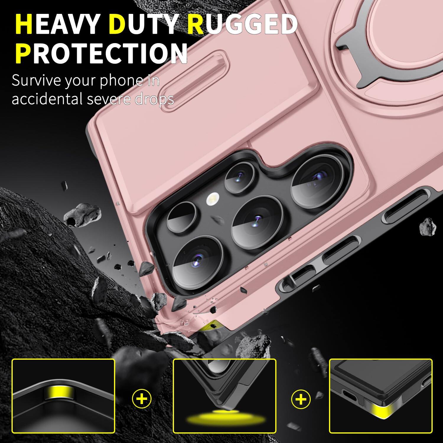 HEAVY DUTY RUGGED PROTECTION  
Survive your phone in accidental severe drops