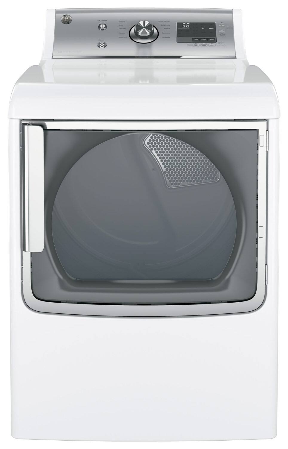 Best Buy GE 7.8 Cu. Ft. 11Cycle Gas Dryer White on White GTD81GSSJWS